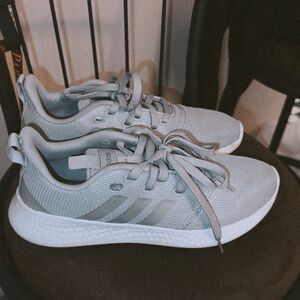 Adidas Cloadfoam, gray and iridescent